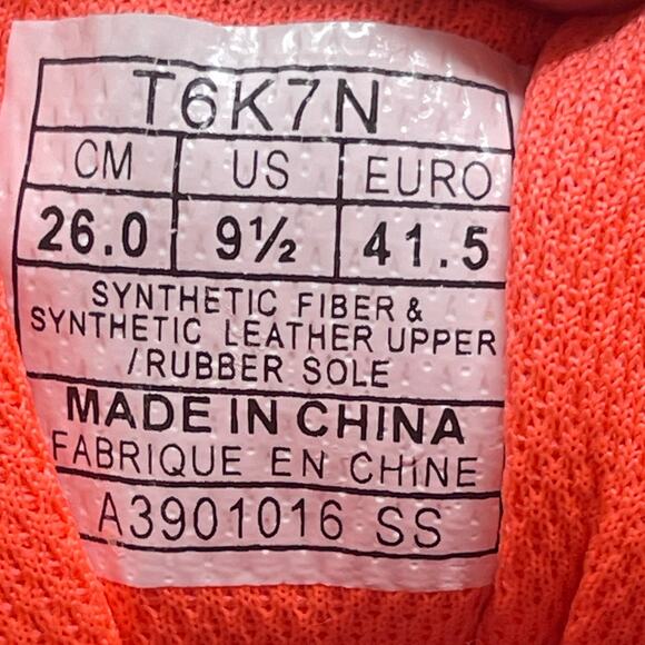 Asics Gel Scram 3 Trail Run Shoes Womens 9 1/2 Gray Orange 82#4=K.6.7 - Picture 12 of 12